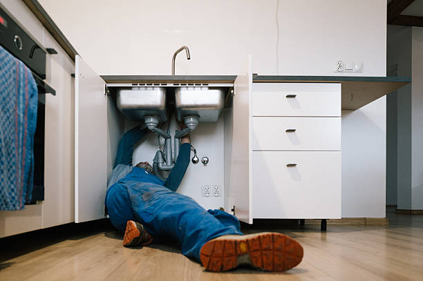 Professional Drain Cleaning technician working in Brightwood, VA